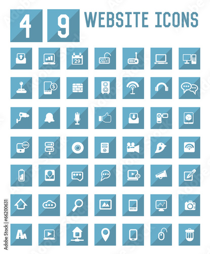 Wallpaper Mural 49 Easy Website icons,vector Torontodigital.ca