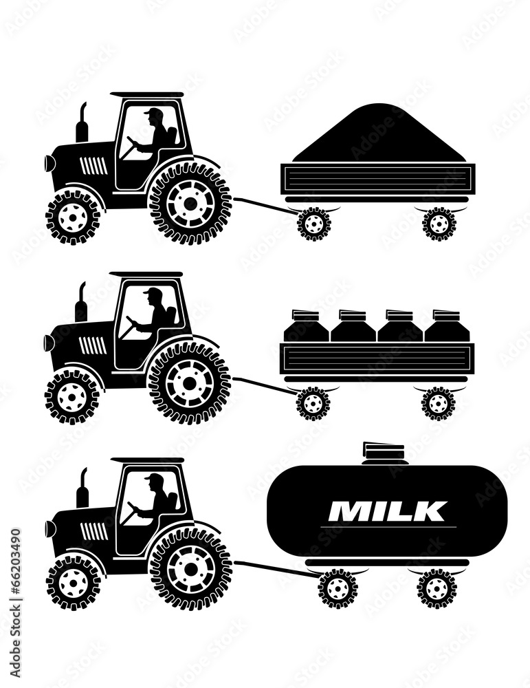 farmer delivering products farmer delivering products