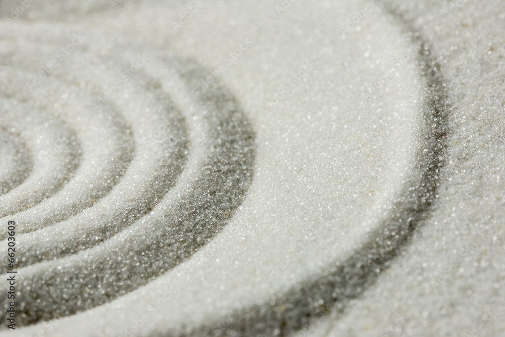 Naklejka premium Raked sand background pattern and texture