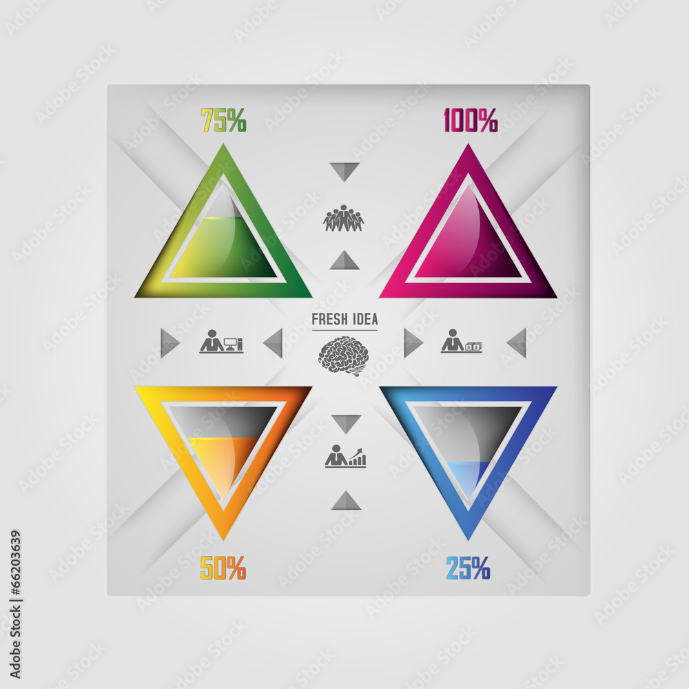 Modern design for business infographic Modern design for business infographic