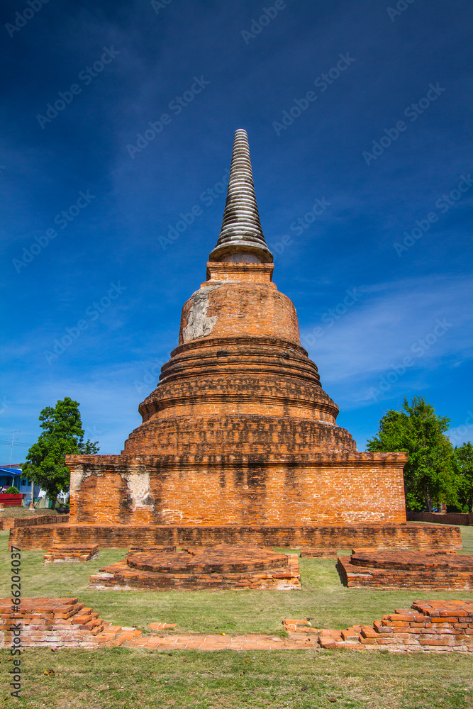 Ancient pagoda of Ayuttaya, Thailand. Over 300 years.
