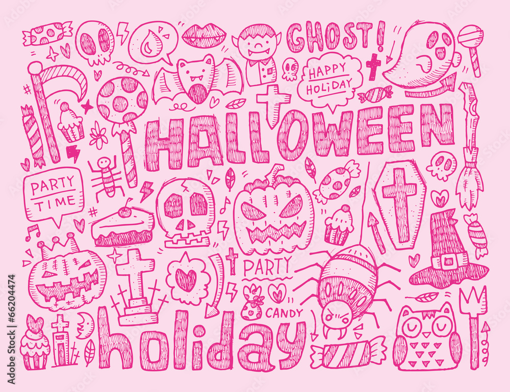 doodle halloween holiday background doodle halloween holiday background