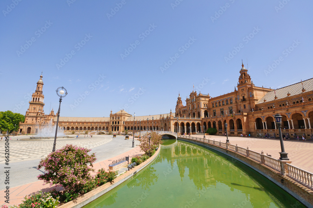 Naklejka premium Plaza de Espana in Sevilla, Spain