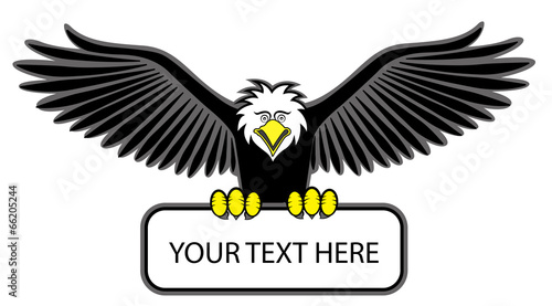 eagle grip the blank sign