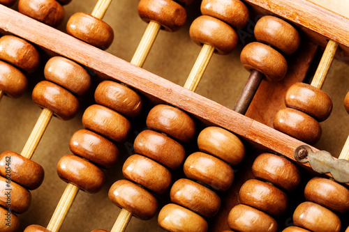 Chinese traditional abacus photo