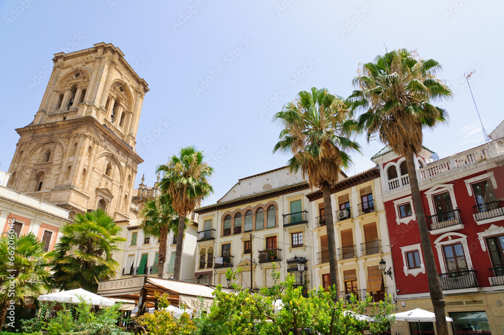 Old City of Granada in Spain
