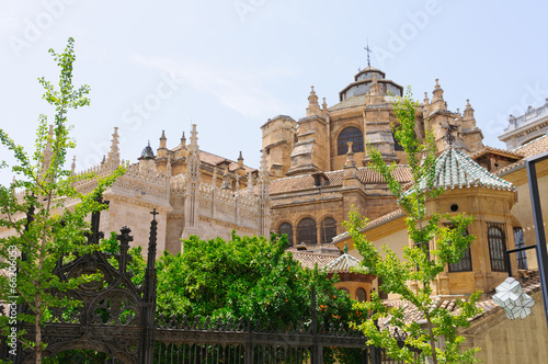 The Cathedral and the Capilla Real in Granada, Spain