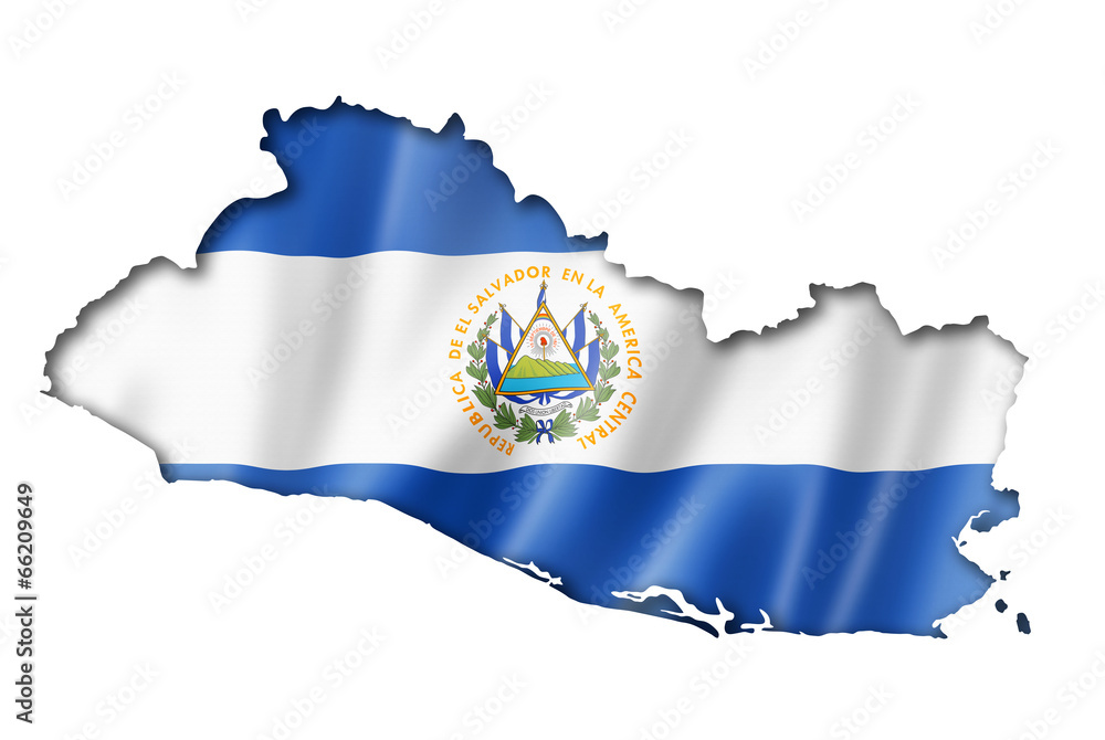 Salvadoran flag map