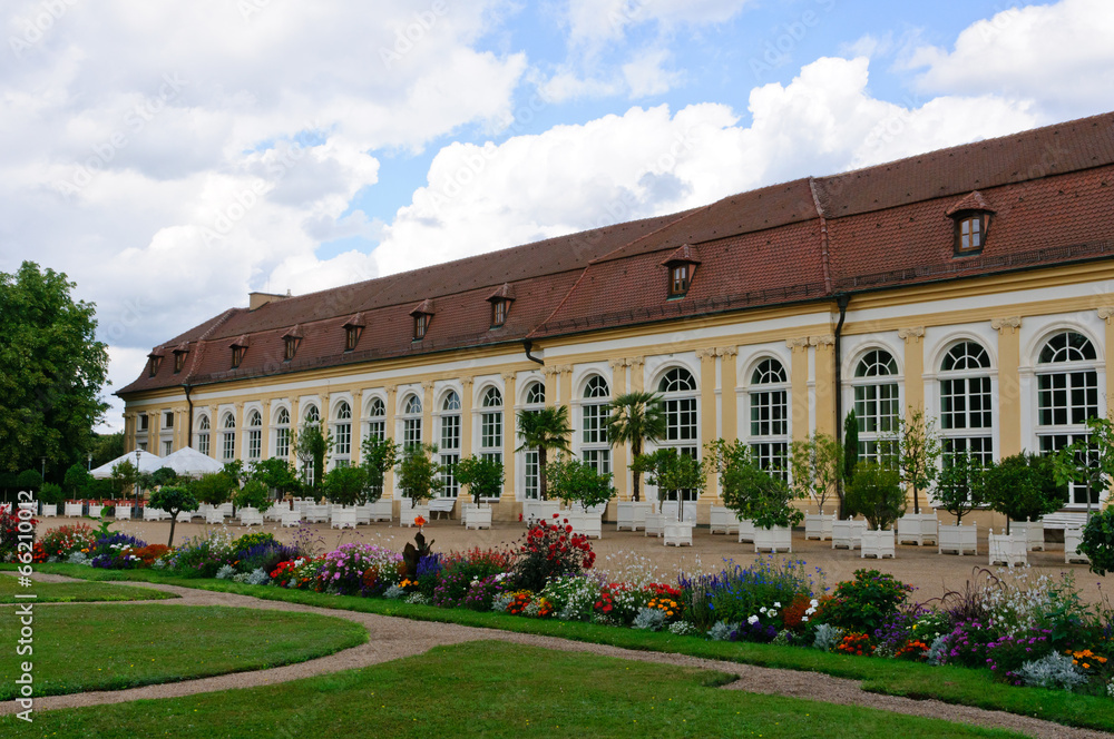 Orangerie and Hofgarten in Ansbach, Germany