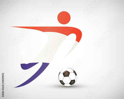 Silhouette Fußball Holland