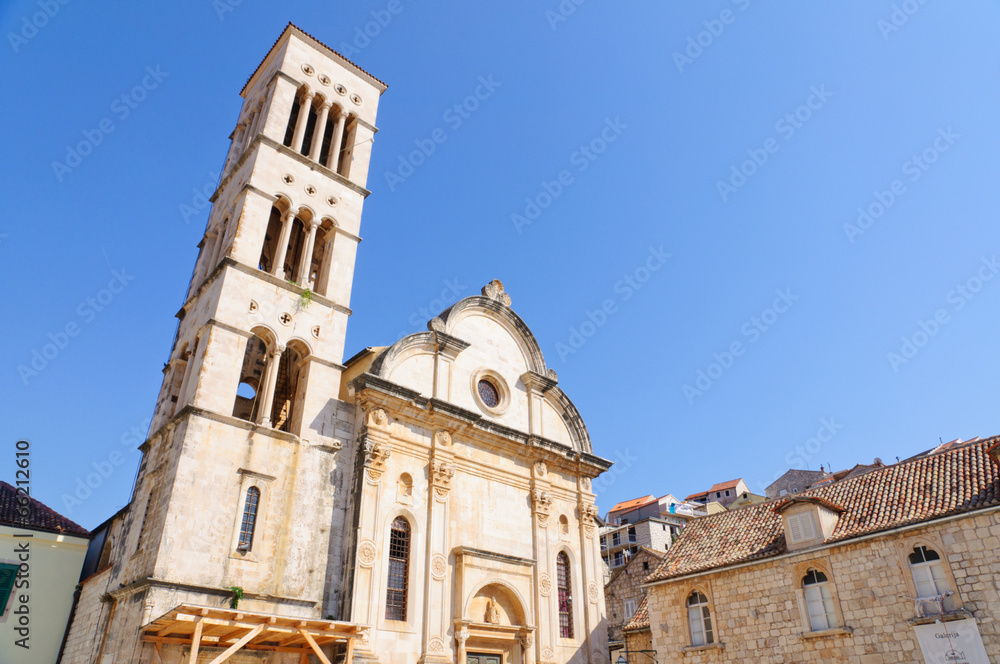 The St. Stephen’s Cathedral in Hvar, Croatia