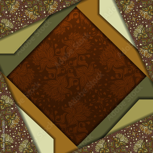 Abstract 3D vector design.