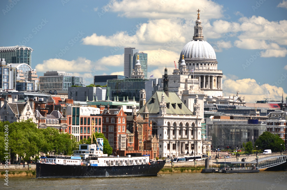 London from Waterloo Bridge