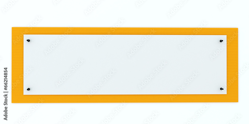 Frame on white background