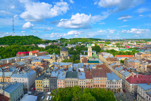 Lviv City skyline