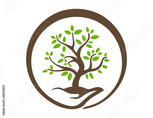 hand tree logo,nature symbol,global life icon