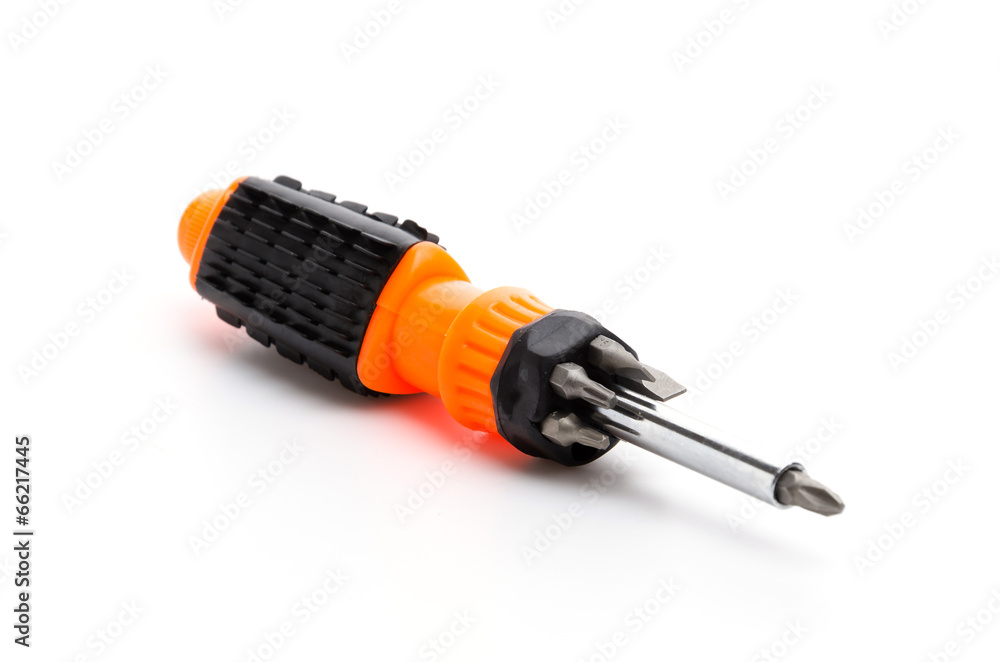 Screw driver isolated white background Screw driver isolated white background