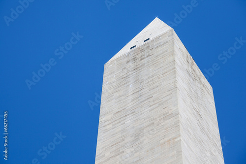 Obelisk of Washington monument in Blue sky background