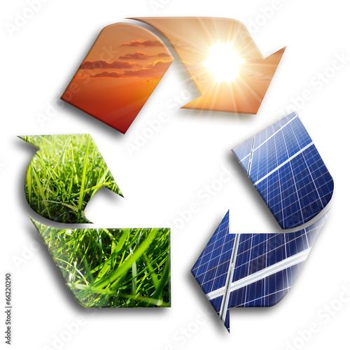 energy recycled: photovoltaic