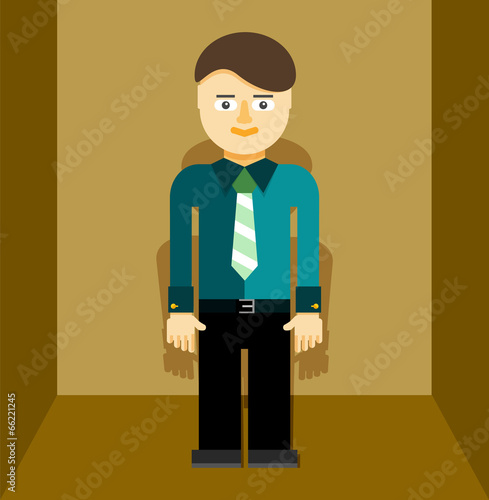 Young businessman icon