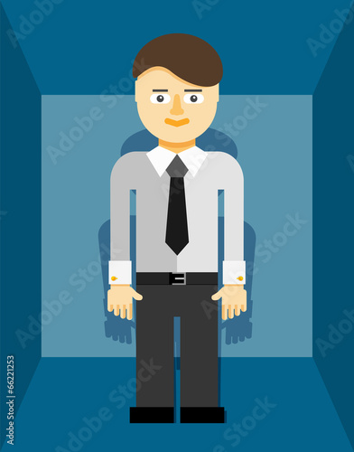 Young businessman icon