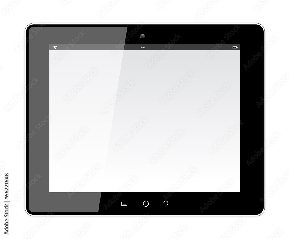 Realistic Tablet PC With Blank Screen. Realistic Tablet PC With Blank Screen.
