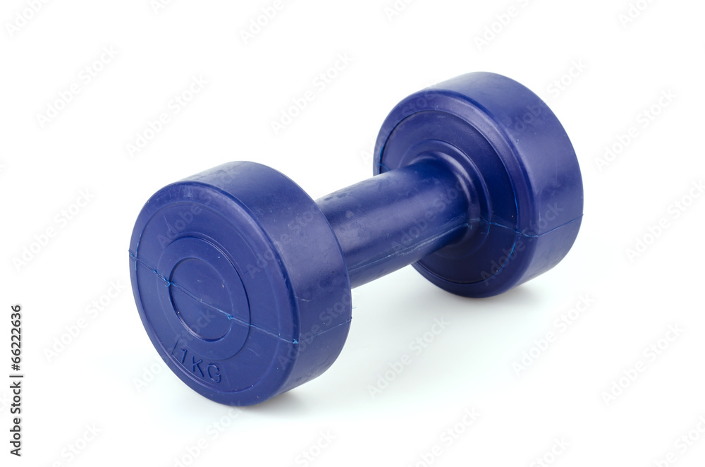 Dumbbells isolated white background Dumbbells isolated white background