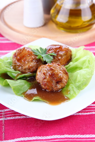 Roasted meatballs