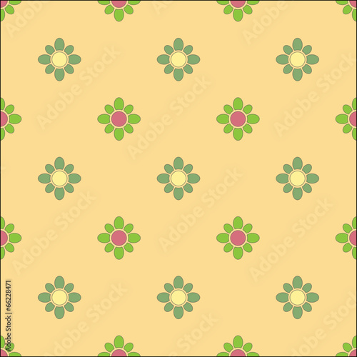 Seamless vintage flower pattern.