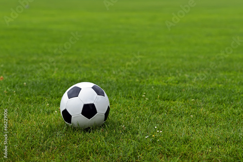 Leather soccer ball