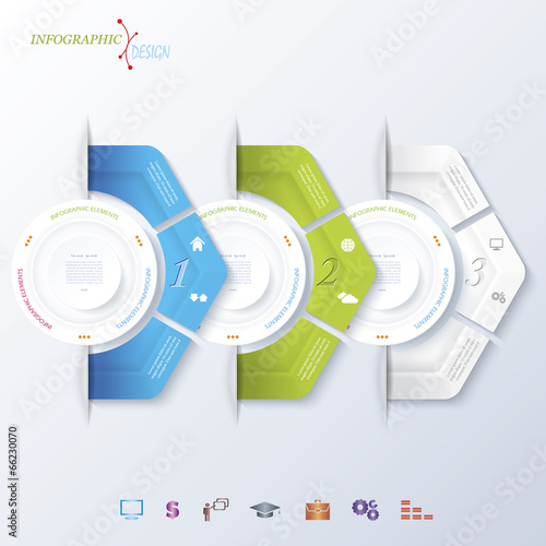 Abstract vector design infographic