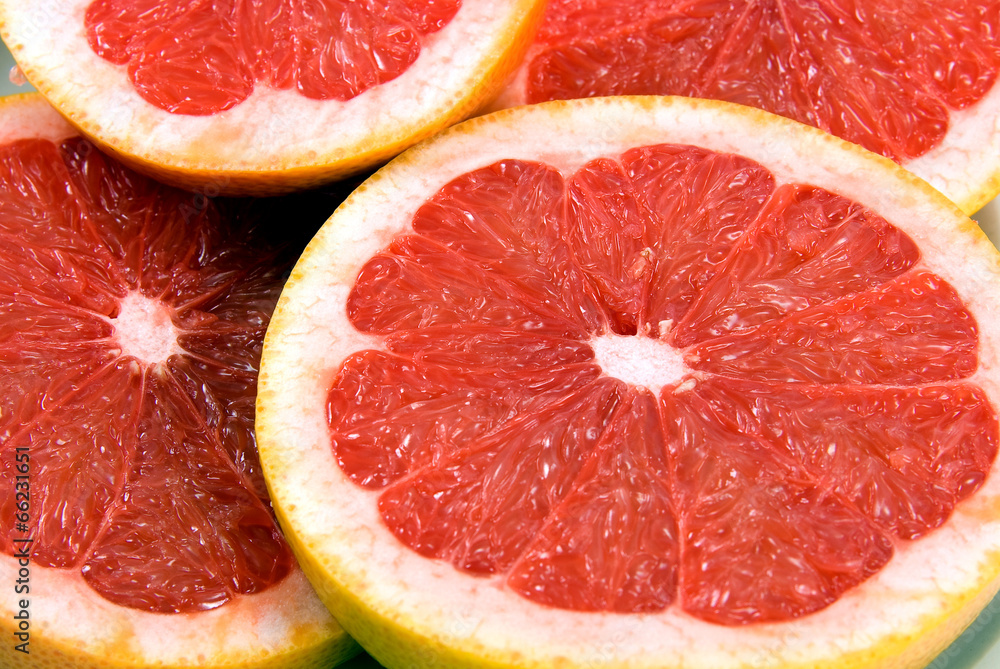 ripe grapefruit slices background ripe grapefruit slices background