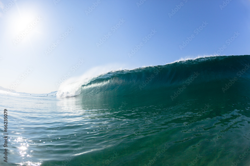 Blue Wave Swimming Water