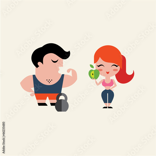 fitness illustration