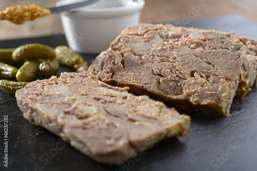 Fotografi Rabbit liver terrine