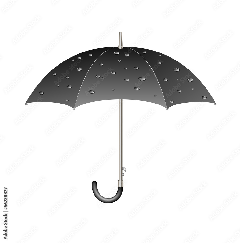 Umbrella with raindrops Umbrella with raindrops