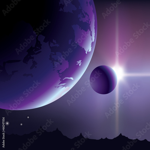Earth in space