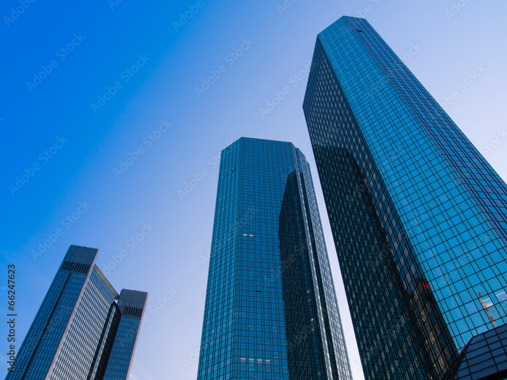 Skyscrapers in the financial district of Frankfurt, Germany