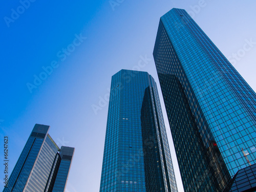 Skyscrapers in the financial district of Frankfurt  Germany