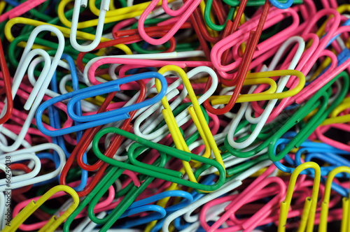 Colorful paper clip set