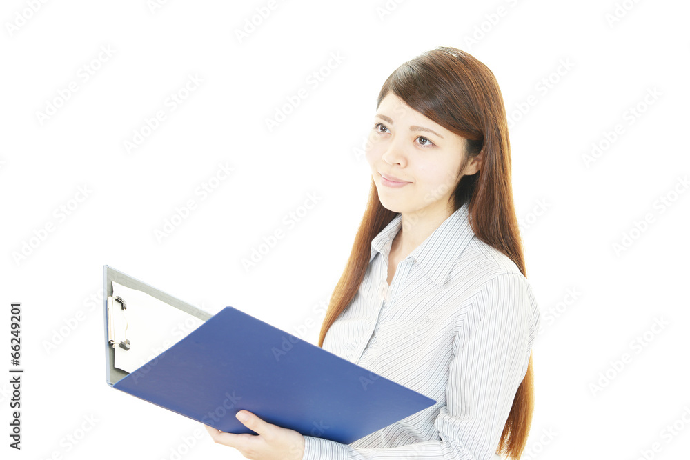 笑顔のOL 笑顔のOL