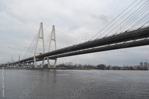 Cable-Stayed Bridge in St.Petersburg © konstan
