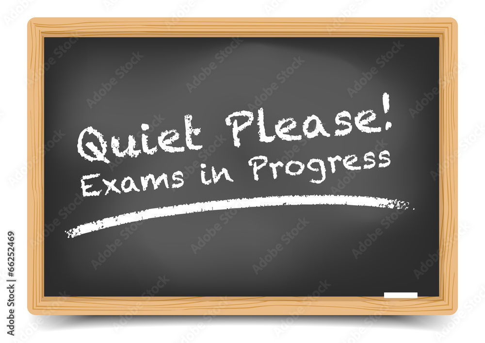 Obraz premium Blackboard Exam