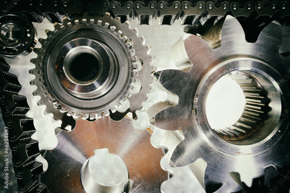 aerospace gears and cogs powered by large chains aerospace gears and cogs powered by large chains