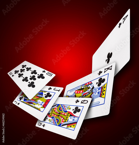 Playing cards poker casino