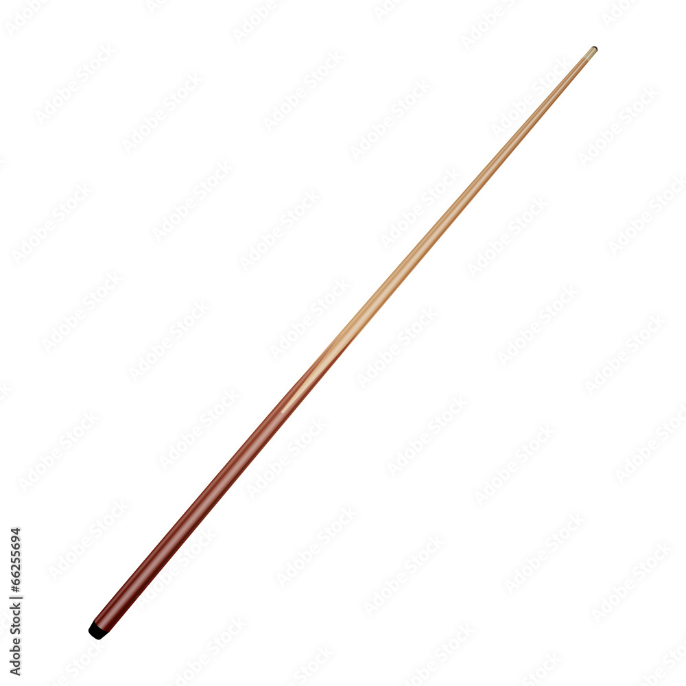 Billiard cue isolated on white background Billiard cue isolated on white background