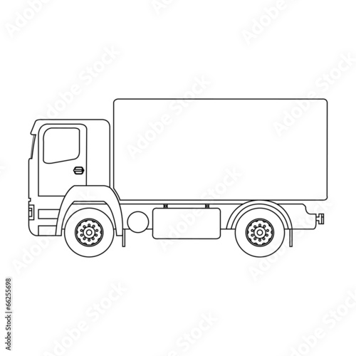 Contour of a truck