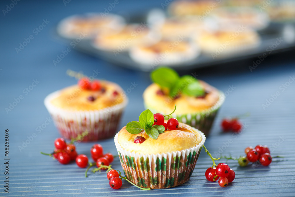 cheese muffins with red currants cheese muffins with red currants