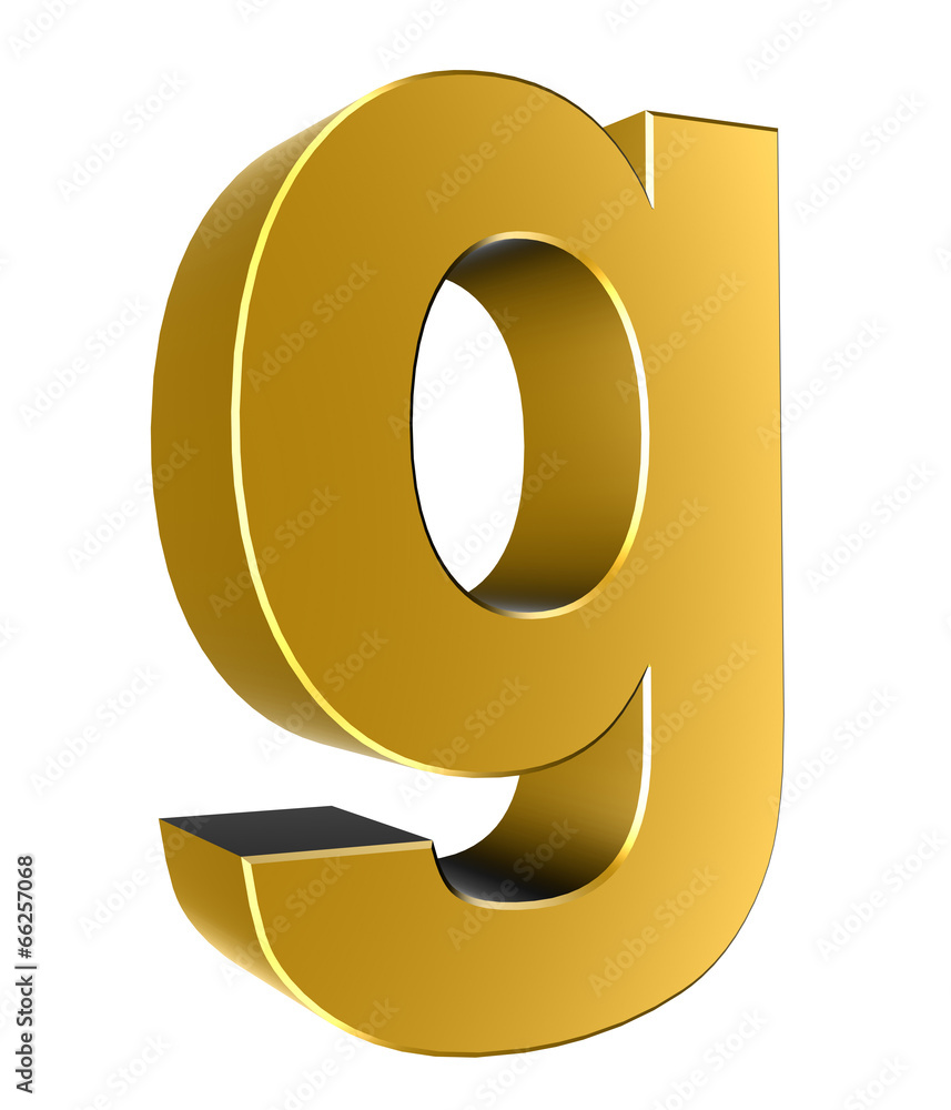 3d letter collection - Small cases - g 3d letter collection - Small cases - g