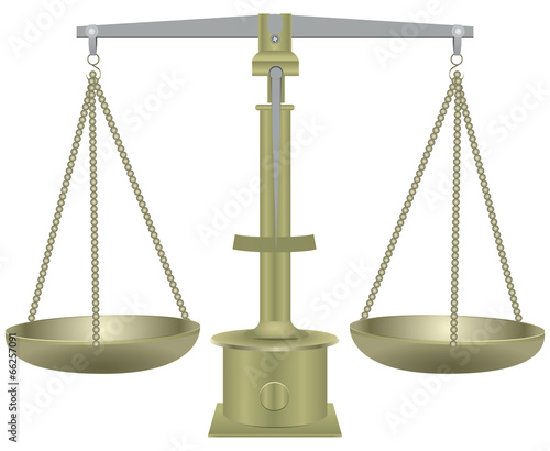 Old balance scales